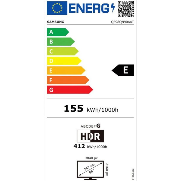 Samsung 98" QE98QN90AATXXH 4K UHD Smart Neo QLED Mini LED TV