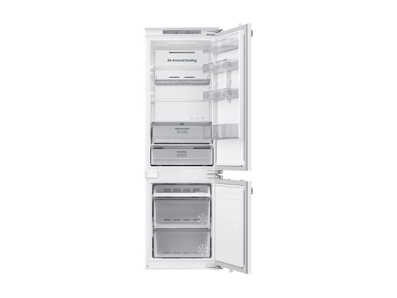 Samsung BRB70F26CEF0EO alulfagyasztós, beépíthető, Hűtő:224L, Fagyasztó:74L, hűtőszekrény