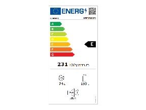 Samsung BRB70F26CEF0EO alulfagyasztós, beépíthető, Hűtő:224L, Fagyasztó:74L, hűtőszekrény