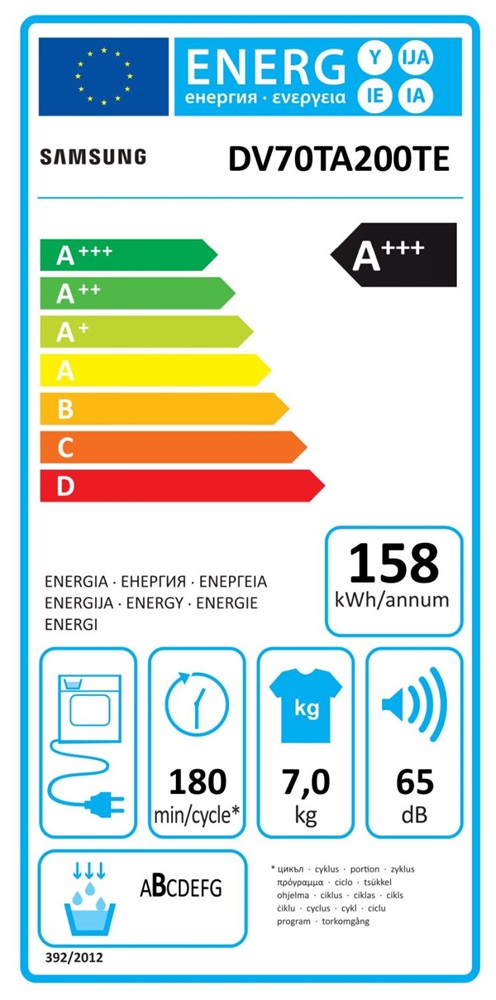 Samsung DV70TA200TE/LE fehér, 7 kg, hőszivattyús, szárítógép (Újszerű)