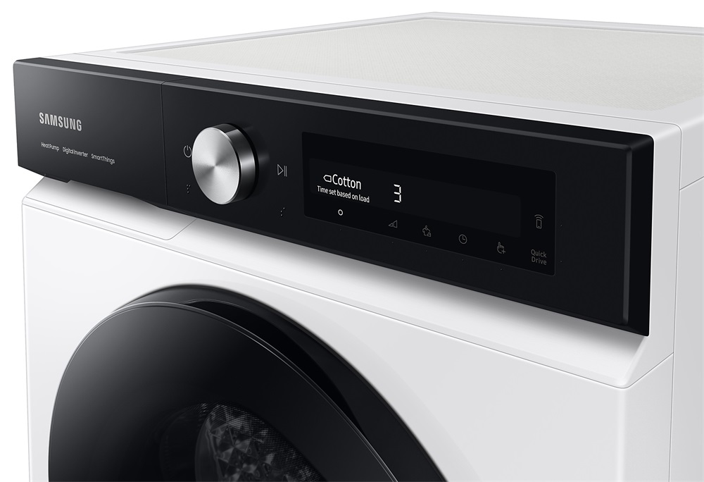 Samsung DV90BB7445GES6 fehér, 9 kg, hőszivattyús, szárítógép