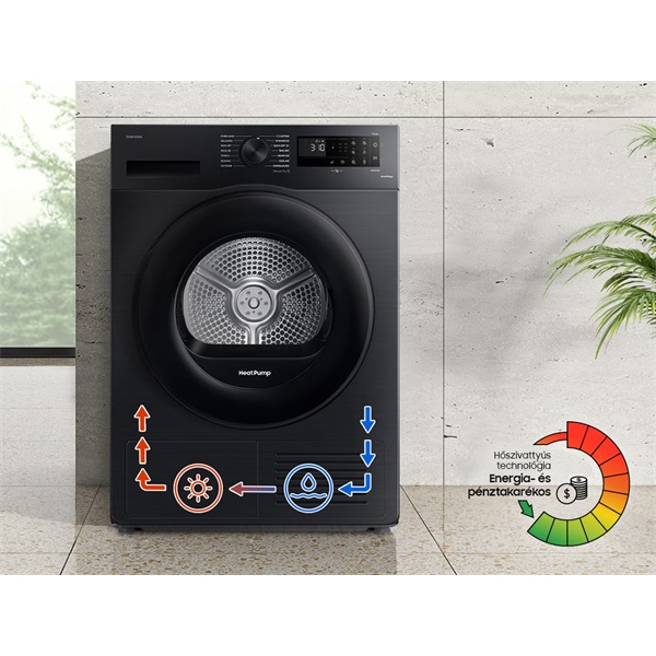Samsung DV90CGC2A0ABLE 9 kg hőszivattyús szárítógép