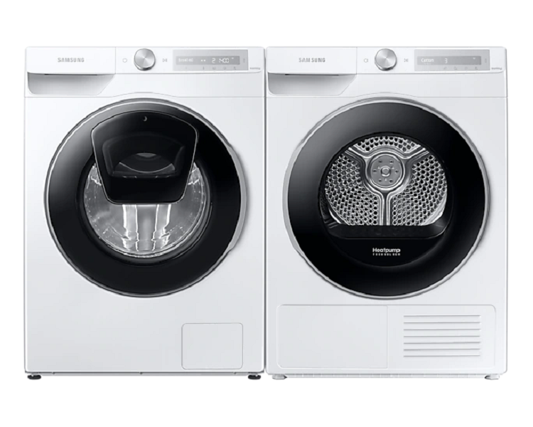 Samsung DV90T6240LH/S6 fehér, 9 kg, hőszivattyús, szárítógép