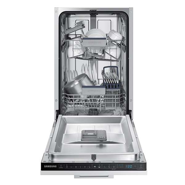 Samsung DW50R4060BB/EO beépíthető keskeny 9 terítékes mosogatógép
