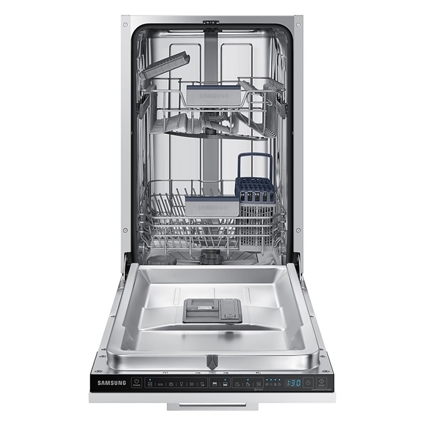 Samsung DW50R4060BB/EO beépíthető keskeny 9 terítékes mosogatógép