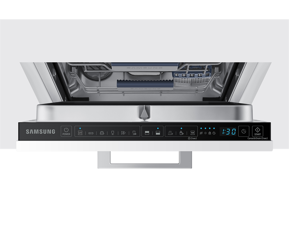 Samsung DW50R4060BB/EO programok száma: 6, keskeny beépíthető, 9 terítékes mosogatógép 