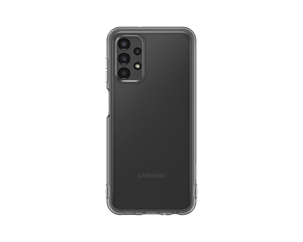 Samsung EF-QA135TBEGWW Galaxy A13 soft clear cover fekete hátlap
