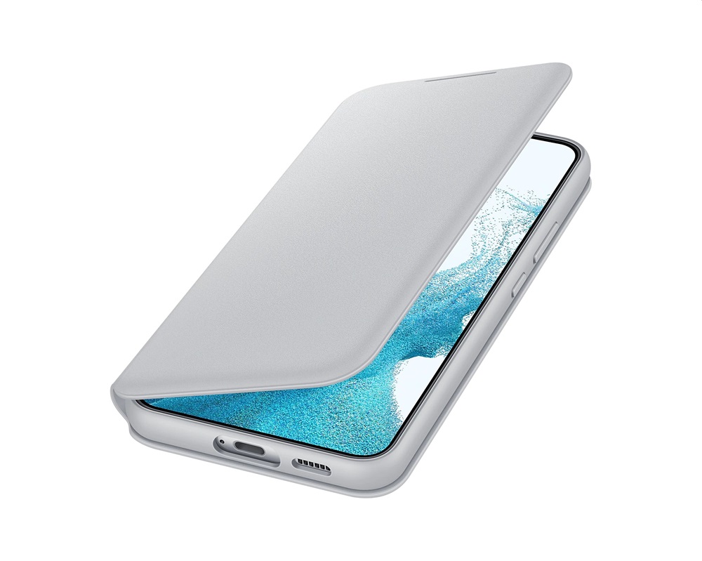 Samsung EF-NS906PJEGEE Galaxy S22 Plus Smart LED view cover világosszürke védőtok