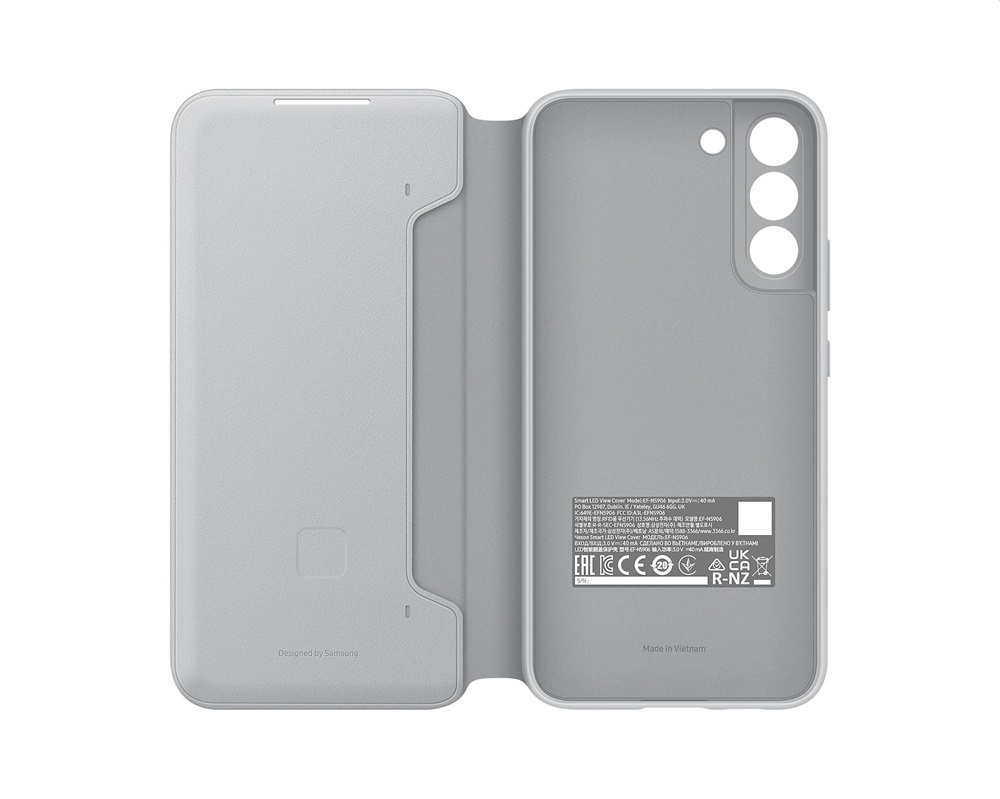 Samsung EF-NS906PJEGEE Galaxy S22 Plus Smart LED view cover világosszürke védőtok