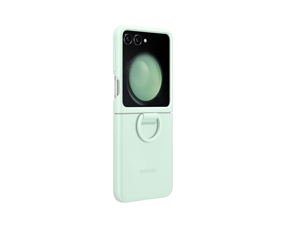 Samsung EF-PF731TMEGWW Galaxy Z Flip 5 gyűrűs menta szilikon tok