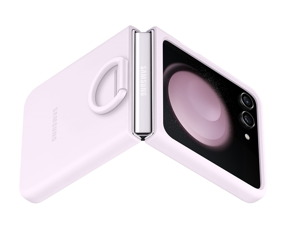 Samsung EF-PF731TVEGWW Galaxy Z Flip 5 gyűrűs lila szilikon tok