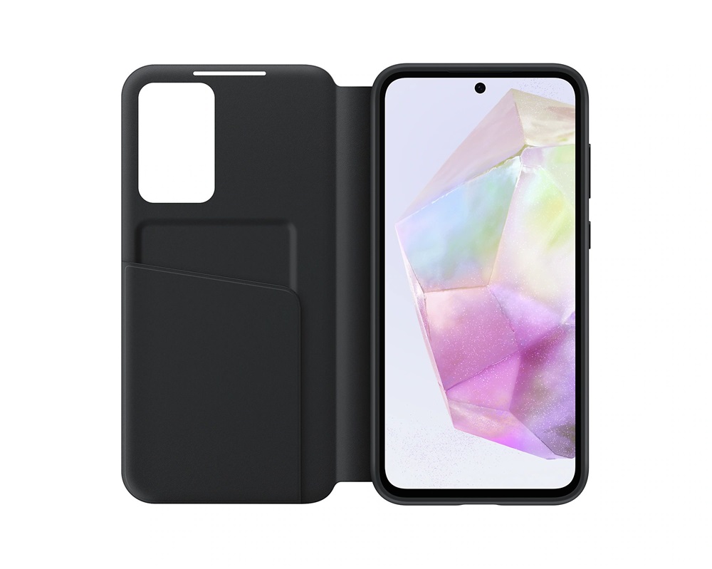 Samsung EF-ZA356CBEGWW Galaxy A35 5G (SM-A356) fekete oldalra nyíló tok