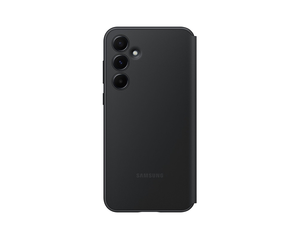 Samsung EF-ZA556CBEGWW Galaxy A55 Smart View Wallet fekete oldalra nyíló tok