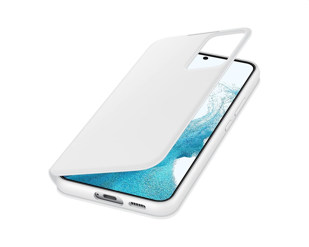 Samsung EF-ZS906CWEGEE Galaxy S22 Plus smart clear view cover fehér védőtok