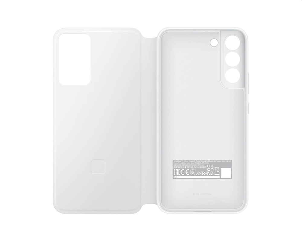 Samsung EF-ZS906CWEGEE Galaxy S22 Plus smart clear view cover fehér védőtok