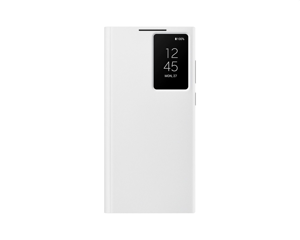 Samsung EF-ZS908CWEGEE Galaxy S22 Ultra smart clear view cover fehér védőtok