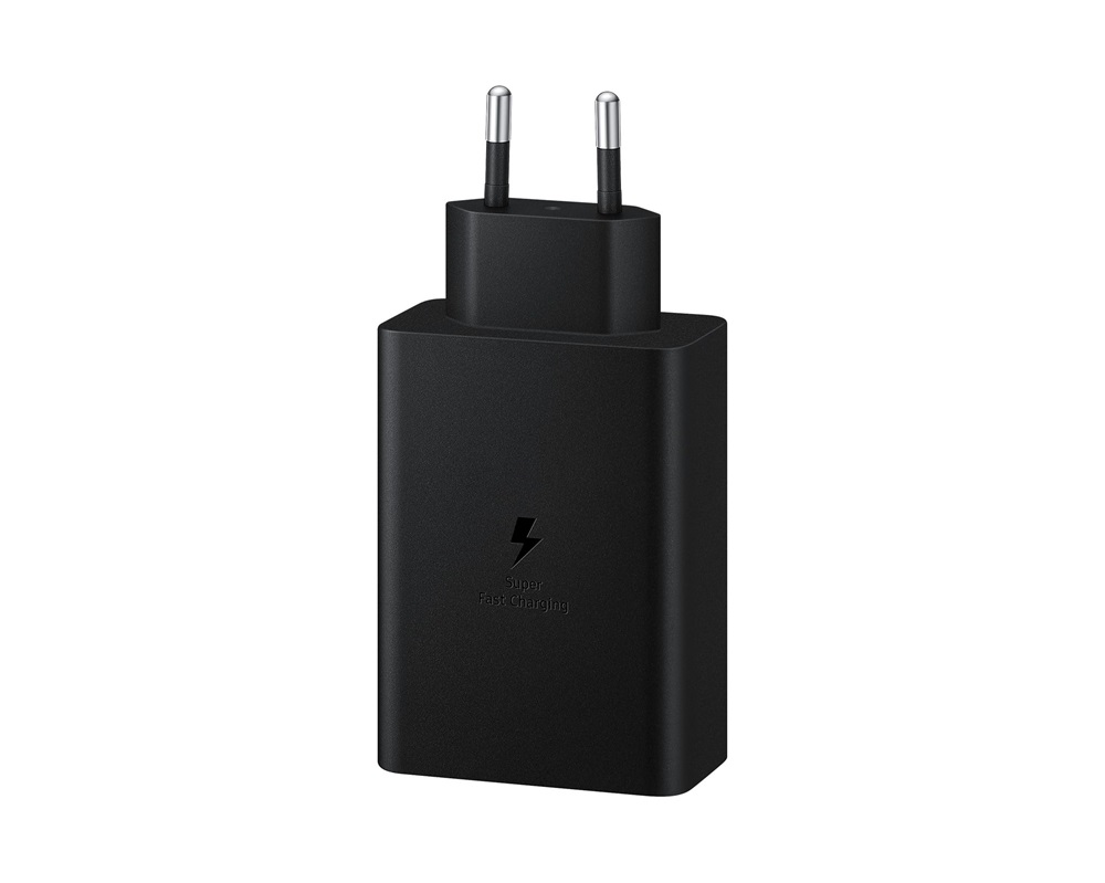 Samsung EP-T6530NBEGEU 65W PD 2xUSB C/USB A fekete hálózati gyorstöltő adapter