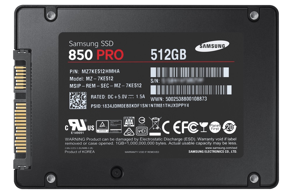 Samsung 512GB SATA3 2,5" 850 PRO Basic (MZ-7KE512BW) SSD