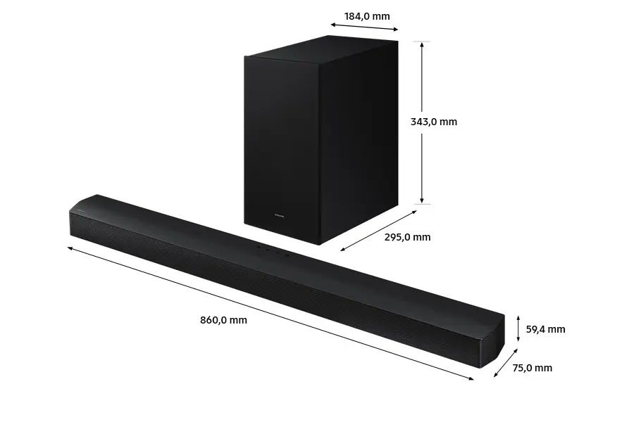Samsung HW-B650D/EN 3.1 csatornás hangprojektor vezeték nélküli mélynyomóval