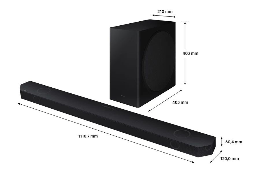 Samsung HW-Q800D/EN 5.1.2 csatornás hangprojektor vezeték nélküli mélynyomóval