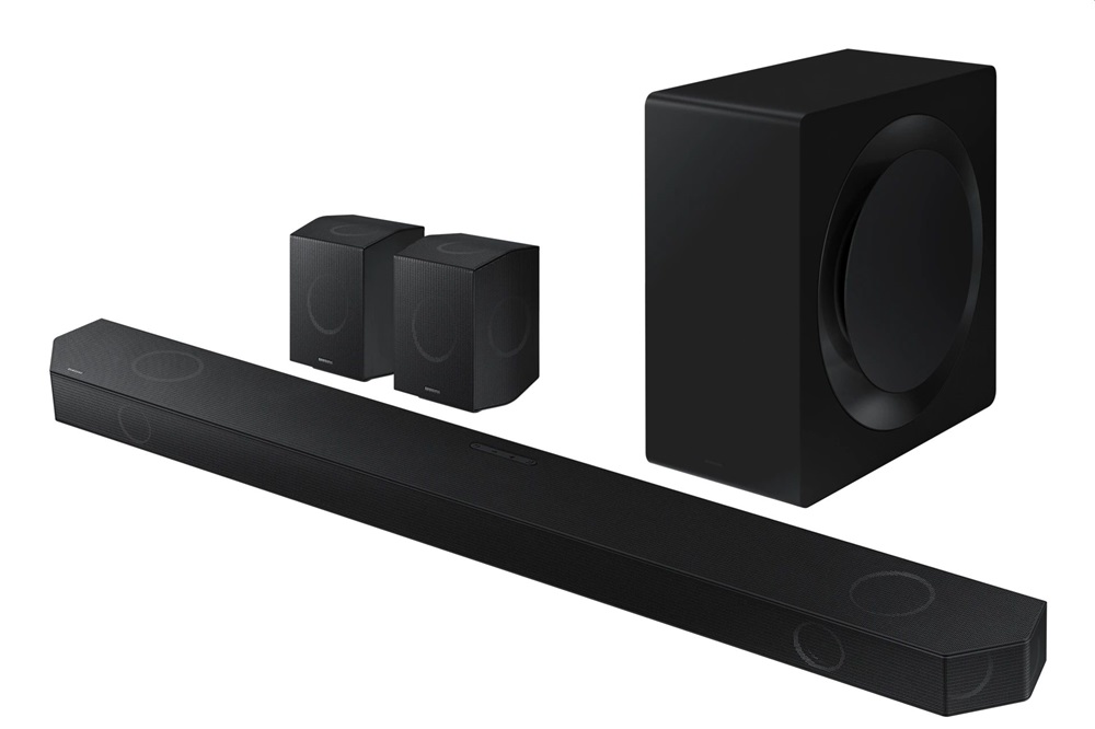 Samsung HW-Q990D/EN 11.1.4 csatornás hangprojektor vezeték nélküli mélynyomóval és hátsó hangszórókkal (Újracsomagolt)