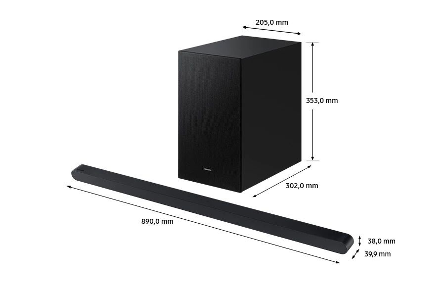Samsung HW-S700D/EN 3.1 csatornás fekete hangprojektor vezeték nélküli mélynyomóval