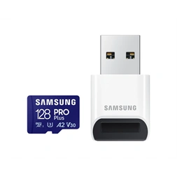 Samsung MicroSDXC kártya - 128GB MB-MD128SB/WW (PRO PLUS kártyaolvasóval, UHS-I, R180/W130, 128GB)