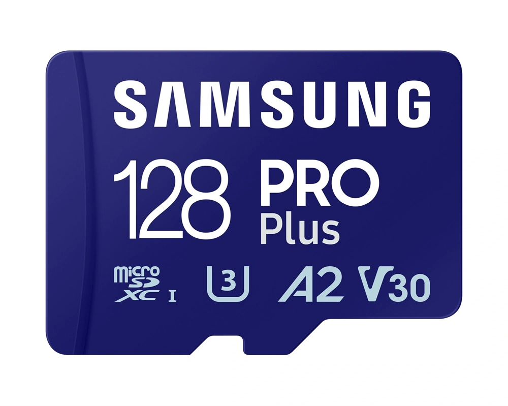 Samsung MicroSD kártya - 128GB MB-MD128SA/EU (PRO PLUS, R180/W130, adapter, 128GB)