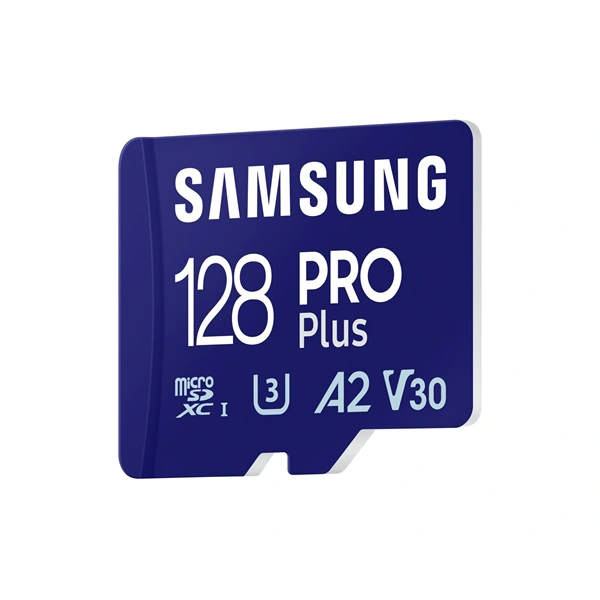 Samsung MicroSD kártya - 128GB MB-MD128SA/EU (PRO PLUS, R180/W130, adapter, 128GB)