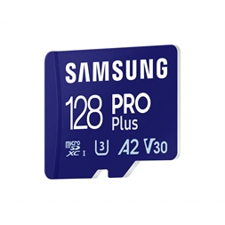 Samsung MicroSD kártya - 128GB MB-MD128SA/EU (PRO PLUS, R180/W130, adapter, 128GB)