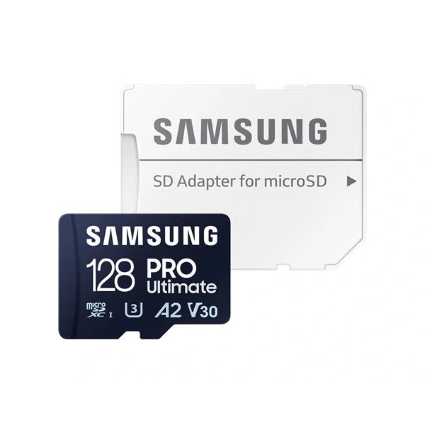 Samsung MicroSD kártya - 128GB MB-MY128SA/WW (PRO Ultimate, Class10, R200/W130, adapter, 128GB)