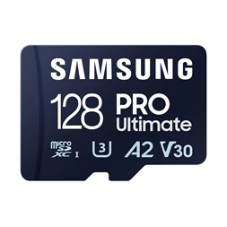Samsung MicroSD kártya - 128GB MB-MY128SB/WW (PRO Ultimate kártyaolvasóval, Class10, R200/W130, 128GB)