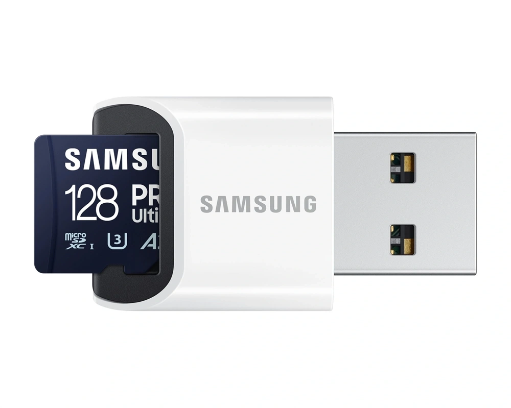 Samsung MicroSD kártya - 128GB MB-MY128SB/WW (PRO Ultimate kártyaolvasóval, Class10, R200/W130, 128GB)