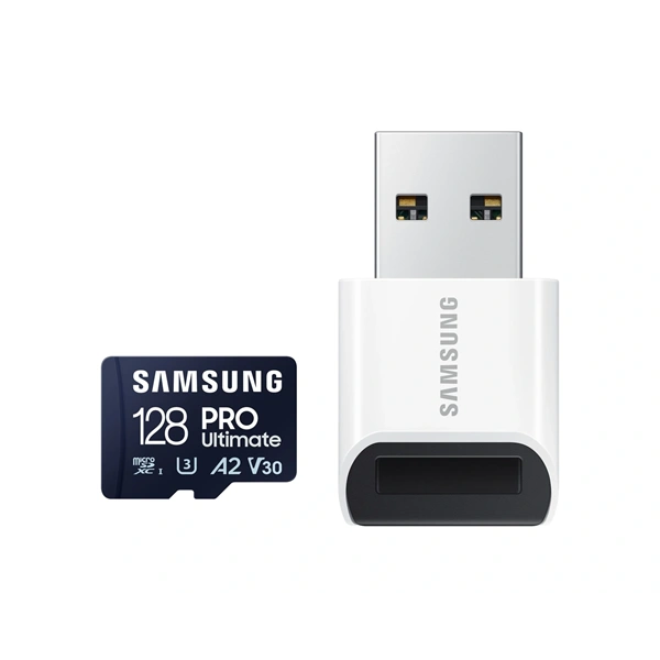Samsung MicroSD kártya - 128GB MB-MY128SB/WW (PRO Ultimate kártyaolvasóval, Class10, R200/W130, 128GB)