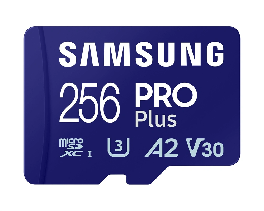 Samsung MicroSD kártya - 256GB MB-MD256SB/WW (PRO PLUS kártyaolvasóval, R180/W130, 256GB)