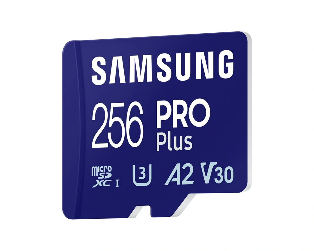 Samsung MicroSD kártya - 256GB MB-MD256SB/WW (PRO PLUS kártyaolvasóval, R180/W130, 256GB)