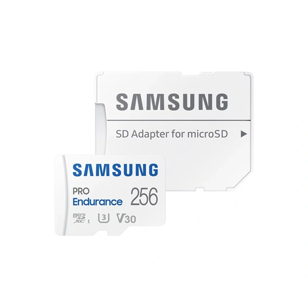Samsung MicroSD kártya - 256GB MB-MJ256KA/EU (PRO Endurance, Class10, R100/W40, adapter, 256GB)