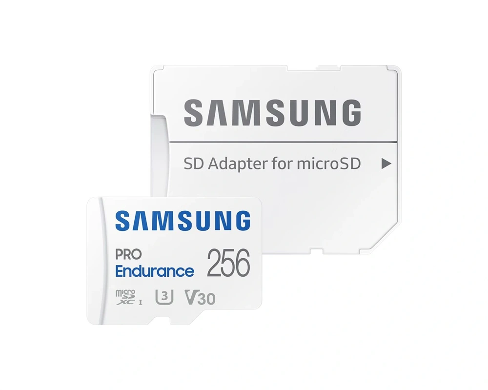 Samsung MicroSD kártya - 256GB MB-MJ256KA/EU (PRO Endurance, Class10, R100/W40, adapter, 256GB)