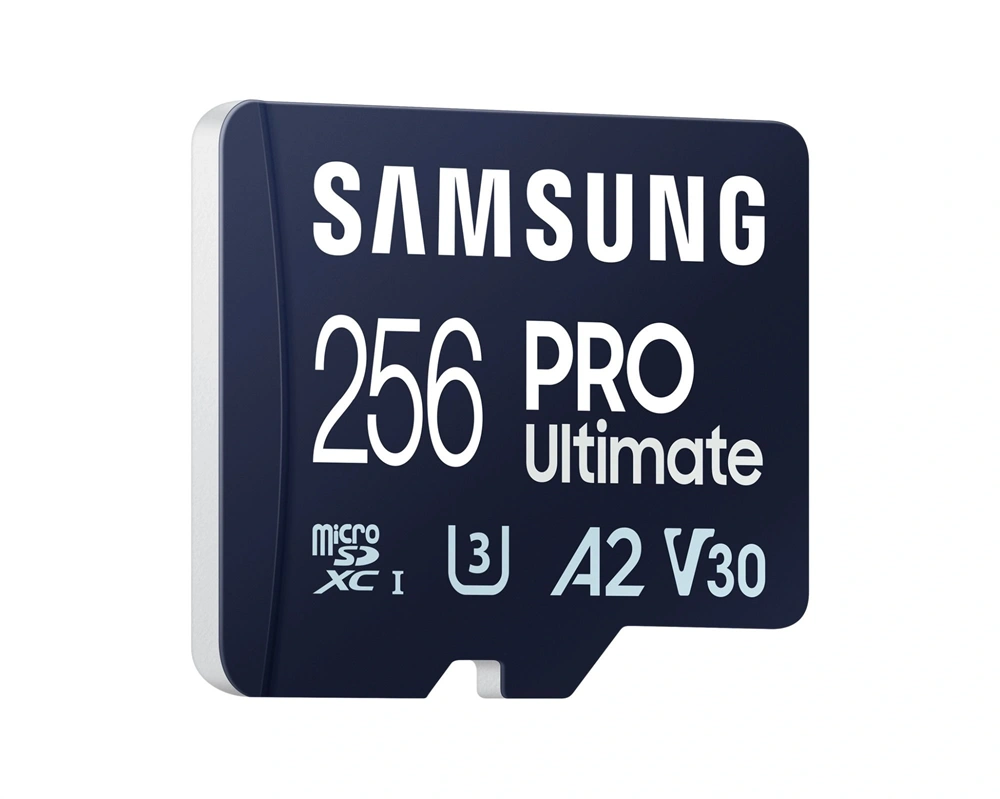 Samsung MicroSD kártya - 256GB MB-MY256SA/WW (PRO Ultimate, Class10, R200/W130, adapter, 256GB)