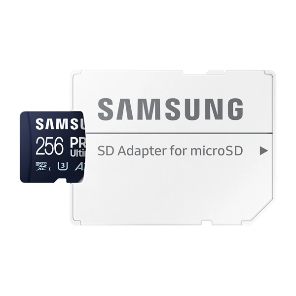 Samsung MicroSD kártya - 256GB MB-MY256SA/WW (PRO Ultimate, Class10, R200/W130, adapter, 256GB)