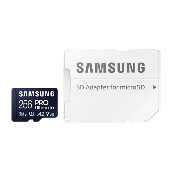 Samsung MicroSD kártya - 256GB MB-MY256SA/WW (PRO Ultimate, Class10, R200/W130, adapter, 256GB)