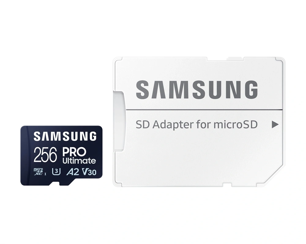 Samsung MicroSD kártya - 256GB MB-MY256SA/WW (PRO Ultimate, Class10, R200/W130, adapter, 256GB)