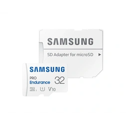 Samsung MicroSD kártya - 32GB MB-MJ32KA/EU (PRO Endurance, Class10, R100/W30, adapter, 32GB)