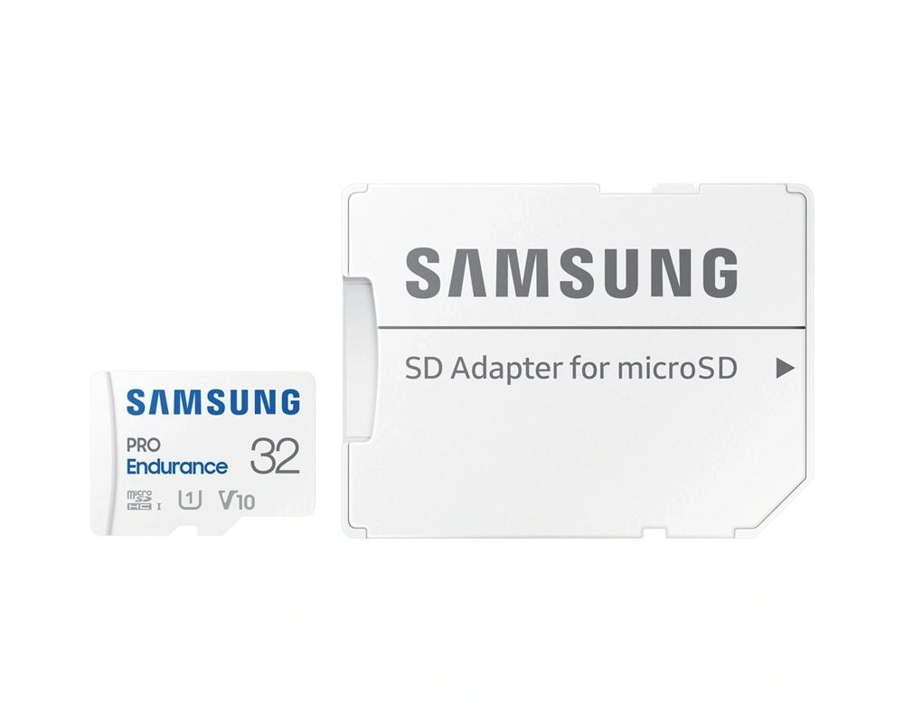Samsung MicroSD kártya - 32GB MB-MJ32KA/EU (PRO Endurance, Class10, R100/W30, adapter, 32GB)