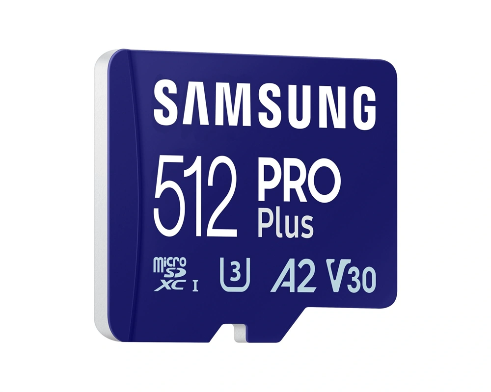 Samsung MicroSD kártya - 512GB MB-MD512SB/WW (PRO PLUS, UHS-I, R180/W130, adapter, 512GB)