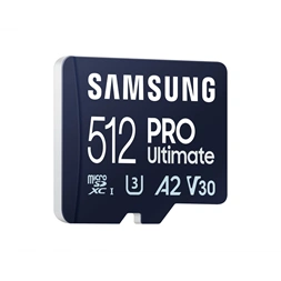 Samsung MicroSD kártya - 512GB MB-MY512SB/WW (PRO Ultimate kártyaolvasóval, Class10, R200/W130, 512GB)
