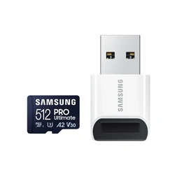Samsung MicroSD kártya - 512GB MB-MY512SB/WW (PRO Ultimate kártyaolvasóval, Class10, R200/W130, 512GB)