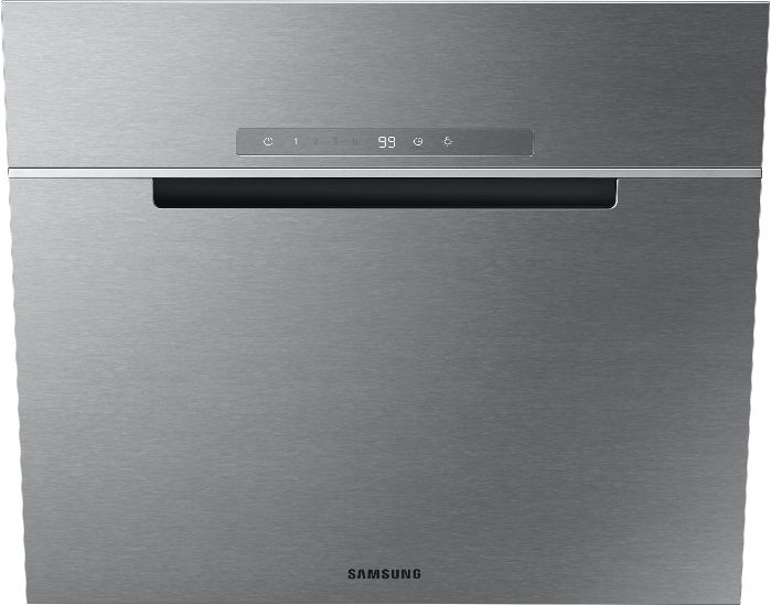 Samsung NK24C7070WS/UR inox, szabadonálló, döntött, méret:60 cm, zajszint:68 dB, páraelszívó
