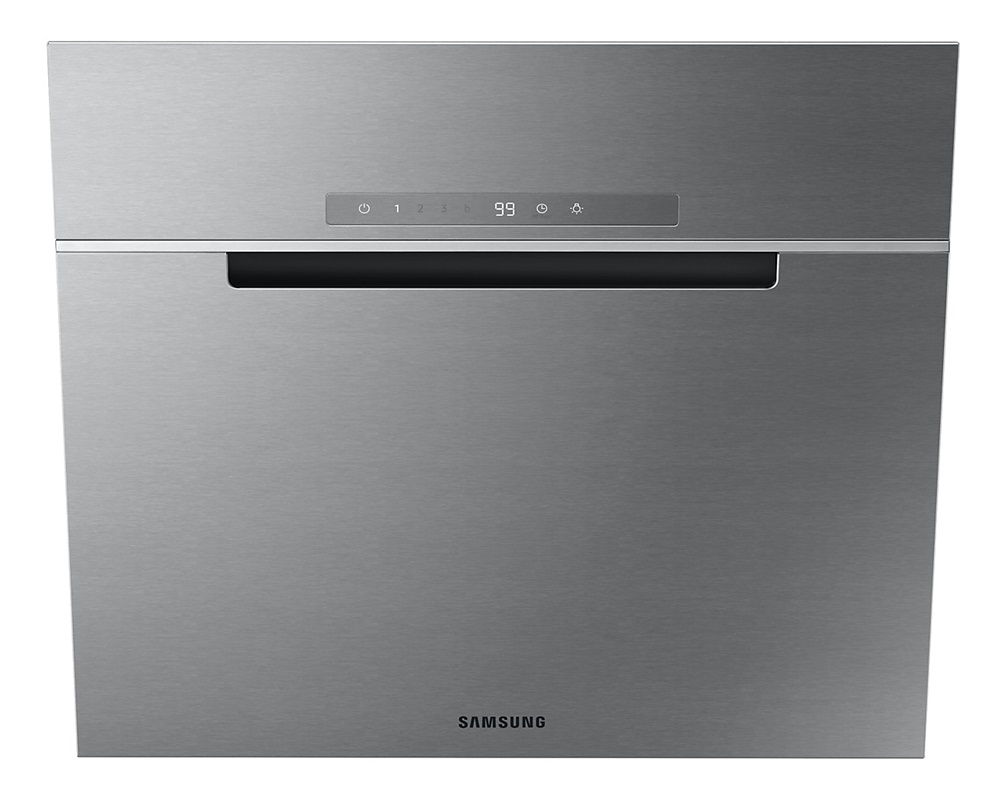 Samsung NK24C7070WS/UR inox, szabadonálló, döntött, méret:60 cm, zajszint:68 dB, páraelszívó