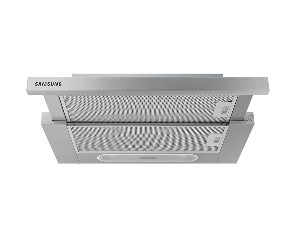 Samsung NK24M1030IS/UR inox, beépíthető, hagyományos, méret:59,8 cm, teleszkópos, zajszint:71 dB, páraelszívó
